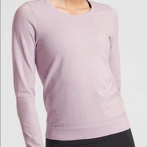 LIGHT PINK ATHLETA SHIRT / long sleeve / breathable/